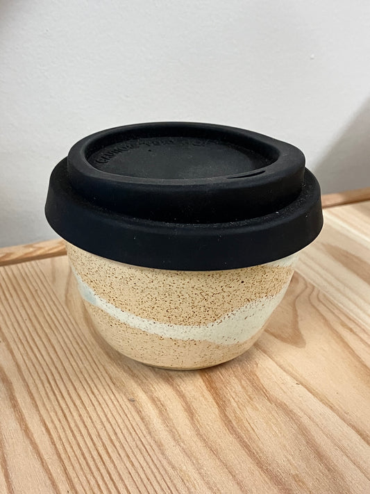 Ceramic Keep Cup //Espresso size gloss sand