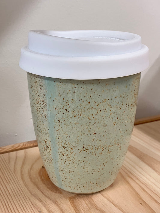 Ceramic Keep Cup //Gloss toasted aqua